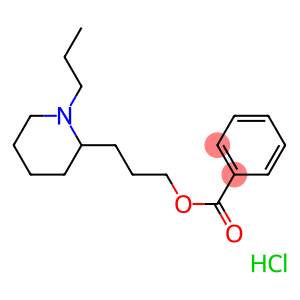 3-(1-propyl-2-piperidyl)propyl benzoate hydrochloride