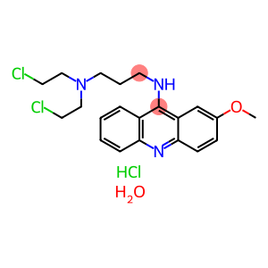 1,3-Propanediamine, N1,N1-bis(2-chloroethyl)-N3-(2-methoxy-9-acridinyl)-, hydrochloride, hydrate (2:4:1)