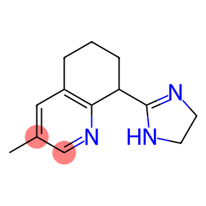 Quinoline, 8-(4,5-dihydro-1H-imidazol-2-yl)-5,6,7,8-tetrahydro-3-methyl- (9CI)