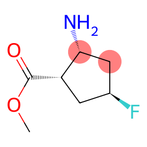 Cyclopentanecarboxylic acid, 2-amino-4-fluoro-, methyl ester, (1alpha,2alpha,4beta)- (9CI)