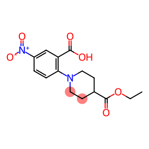 2-[4-(ETHOXYCARBONYL)PIPERIDINO]-5-NITROBENZENECARBOXYLIC ACID