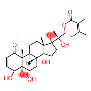 (17S,22R)-4β,5,6α,14,17,20,22-Heptahydroxy-1-oxo-5β-ergosta-2,24-dien-26-oic acid 26,22-lactone