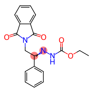 ethyl N-[[2-(1,3-dioxoisoindol-2-yl)-1-phenylethylidene]amino]carbamate