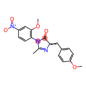 4H-Imidazol-4-one, 3,5-dihydro-3-(2-methoxy-4-nitrophenyl)-5-[(4-methoxyphenyl)methylene]-2-methyl-