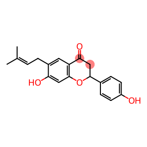 4H-1-benzopyran-4-one, 2,3-dihydro-7-hydroxy-2-(4-hydroxyphenyl)-6-(3-methyl-2-buten-1-yl)-