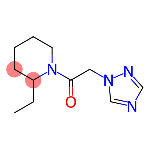 Piperidine, 2-ethyl-1-(1H-1,2,4-triazol-1-ylacetyl)- (9CI)