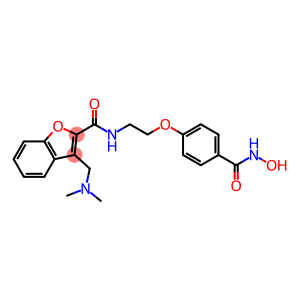 3-[(Dimethylamino)methyl]-N-[2-[4-[(hydroxyamino)carbonyl]phenoxy]ethyl]-2-benzofurancarboxamide