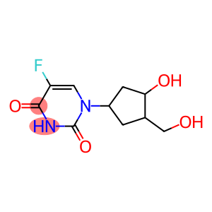 (1-a,3-&beta:,4-a)-5-FLUORO-1-(3-HYDROXY-4-(HYDROXYMETHYL)CYCLOPENTYL)-2,4(1H,3H)-PYRIMIDINEDIONE, (+&minus:)