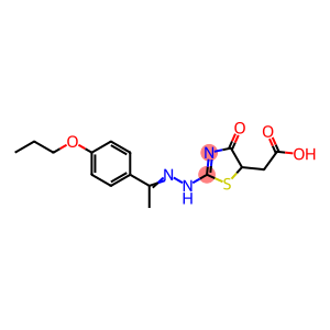 (4-oxo-2-{[1-(4-propoxyphenyl)ethylidene]hydrazono}-1,3-thiazolidin-5-yl)acetic acid