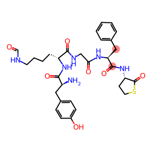 L-Tyr-N6-Formyl-D-Lys-Gly-L-Phe-(tetrahydro-2-oxothiophen-3-yl)-NH2
