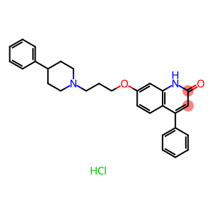 2(1H)-Quinolinone, 4-phenyl-7-[3-(4-phenyl-1-piperidinyl)propoxy]-, hydrochloride (1:1)