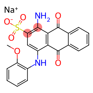 1-Amino-9,10-dihydro-4-[(2-methoxyphenyl)amino]-9,10-dioxo-2-anthracenesulfonic acid sodium salt