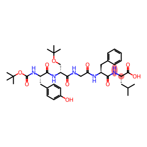 L-Leucine, N-[N-[N-[N-[N-[(1,1-dimethylethoxy)carbonyl]-L-tyrosyl]-O-(1,1-dimethylethyl)-D-seryl]glycyl]-L-phenylalanyl]- (9CI)