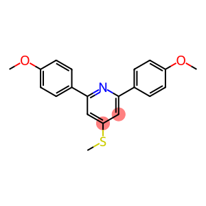 Pyridine, 2,6-bis(4-methoxyphenyl)-4-(methylthio)-