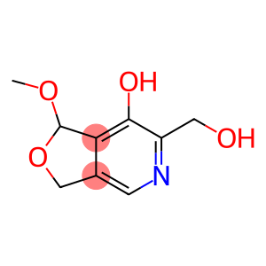 Furo[3,4-c]pyridine-6-methanol, 1,3-dihydro-7-hydroxy-1-methoxy- (9CI)