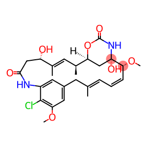 Maytansine, O3-de2-(acetylmethylamino)-1-oxopropyl-4,5-deepoxy-4,5-didehydro-22-demethyl-