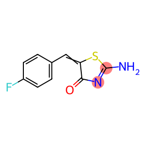 (5E)-2-amino-5-[(4-fluorophenyl)methylidene]-1,3-thiazol-4-one