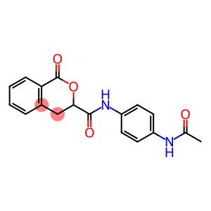 N-[4-(acetylamino)phenyl]-1-oxo-3,4-dihydro-1H-isochromene-3-carboxamide