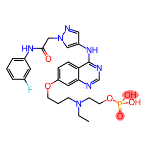 2-[乙基[3-[[4-[[1-[2-[(3-氟苯基)氨基]-2-氧乙基]-1H-吡唑-4-YL]氨基]喹唑啉-7-基]氧基]丙基]氨基]乙基二氢磷酸