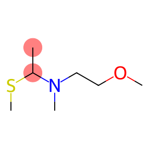 Ethanamine, N-(2-methoxyethyl)-N-methyl-1-(methylthio)- (9CI)