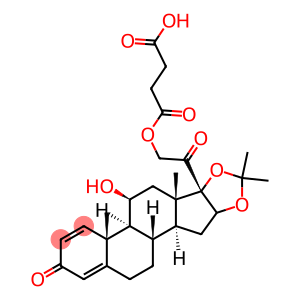 11beta,21-dihydroxy-16alpha,17-(isopropylidenedioxy)pregna-1,4-diene-3,20-dione 21-(hydrogen succinate)