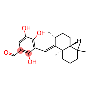 2,4,5-Trihydroxy-3-[[(1E,2R,4aR)-decahydro-2,5,5,8aα-tetramethylnaphthalen-1-ylidene]methyl]benzaldehyde