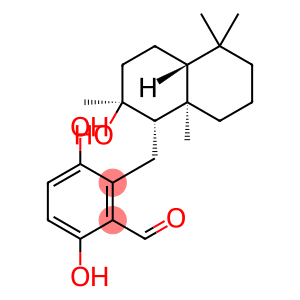 2-[[(1S,4aR)-Decahydro-2β-hydroxy-2,5,5,8aα-tetramethylnaphthalen-1-yl]methyl]-3,6-dihydroxybenzaldehyde