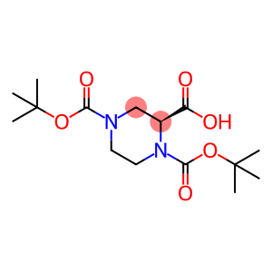 (S)-1-N-Boc-4-N-Boc-Piperazine-2-carboxylic acid