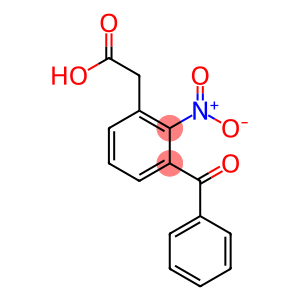 3-Benzoyl-2-nitrophenyl acetic acid