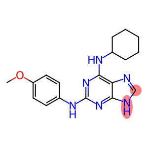 9H-Purine-2,6-diamine, N6-cyclohexyl-N2-(4-methoxyphenyl)-