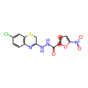 2-Furancarboxylic acid, 5-nitro-, 2-(7-chloro-2H-1,4-benzothiazin-3-yl)hydrazide