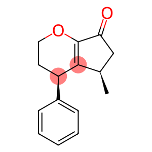 Cyclopenta[b]pyran-7(2H)-one, 3,4,5,6-tetrahydro-5-methyl-4-phenyl-, (4R,5R)-rel- (9CI)