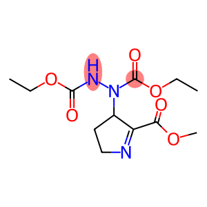 1,2-Hydrazinedicarboxylic acid, 1-[3,4-dihydro-5-(methoxycarbonyl)-2H-pyrrol-4-yl]-, 1,2-diethyl ester