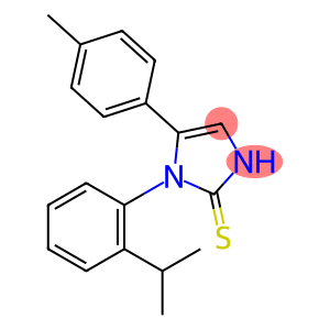 5-(4-甲基苯基)-1-[2-(丙-2-基)苯基]-1H-咪唑-2-硫醇