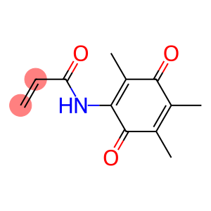 2-Propenamide, N-(2,4,5-trimethyl-3,6-dioxo-1,4-cyclohexadien-1-yl)- (9CI)