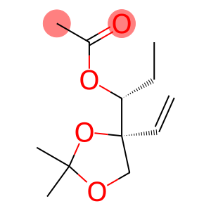 D-threo-Pentitol, 1,2-dideoxy-4-C-ethenyl-4,5-O-(1-methylethylidene)-, acetate (9CI)