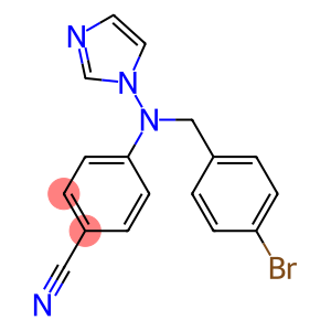 Benzonitrile, 4-[[(4-bromophenyl)methyl]-1H-imidazol-1-ylamino]-