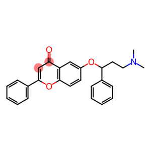 4H-1-Benzopyran-4-one, 6-[3-(dimethylamino)-1-phenylpropoxy]-2-phenyl-