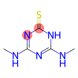 1,3,5-Triazine-2(1H)-thione, 4,6-bis(methylamino)-