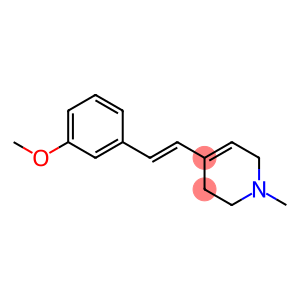 Pyridine, 1,2,3,6-tetrahydro-4-[2-(3-methoxyphenyl)ethenyl]-1-methyl-, (E)- (9CI)