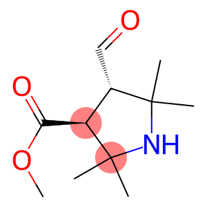 3-Pyrrolidinecarboxylicacid,4-formyl-2,2,5,5-tetramethyl-,methylester,(3R,4R)-rel-(9CI)