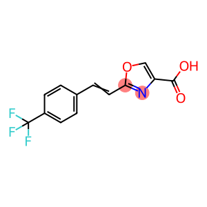 4-Oxazolecarboxylic acid, 2-[2-[4-(trifluoromethyl)phenyl]ethenyl]-