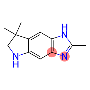 Pyrrolo[2,3-f]benzimidazole, 1,5,6,7-tetrahydro-2,7,7-trimethyl- (9CI)