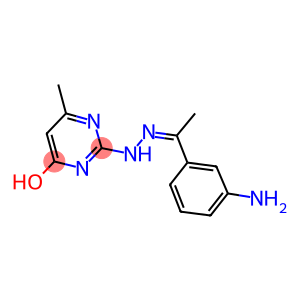 1-(3-aminophenyl)ethanone (4-hydroxy-6-methyl-2-pyrimidinyl)hydrazone