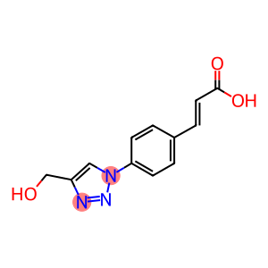 3-{4-[4-(hydroxymethyl)-1H-1,2,3-triazol-1-yl]phenyl}acrylic acid