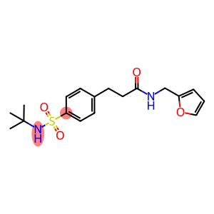 3-{4-[(tert-butylamino)sulfonyl]phenyl}-N-(2-furylmethyl)propanamide