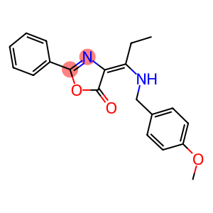 4-{1-[(4-methoxybenzyl)amino]propylidene}-2-phenyl-1,3-oxazol-5(4H)-one