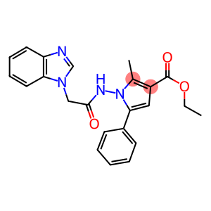 ethyl 1-[(1H-benzimidazol-1-ylacetyl)amino]-2-methyl-5-phenyl-1H-pyrrole-3-carboxylate