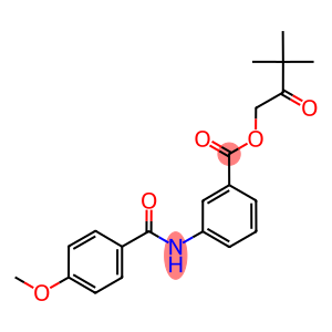 3,3-dimethyl-2-oxobutyl 3-[(4-methoxybenzoyl)amino]benzoate