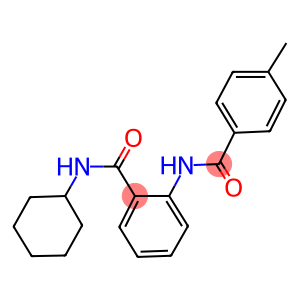 N-cyclohexyl-2-[(4-methylbenzoyl)amino]benzamide